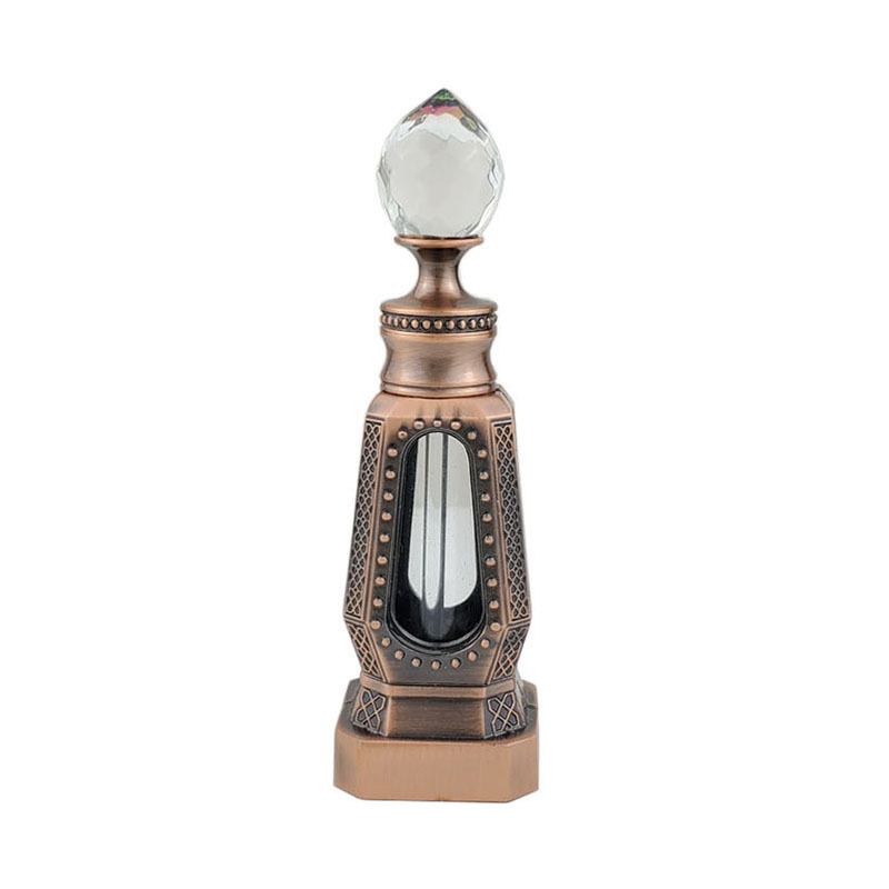Perfume Fragrance Attar - Flacone Vuoto in Metallo per Olio