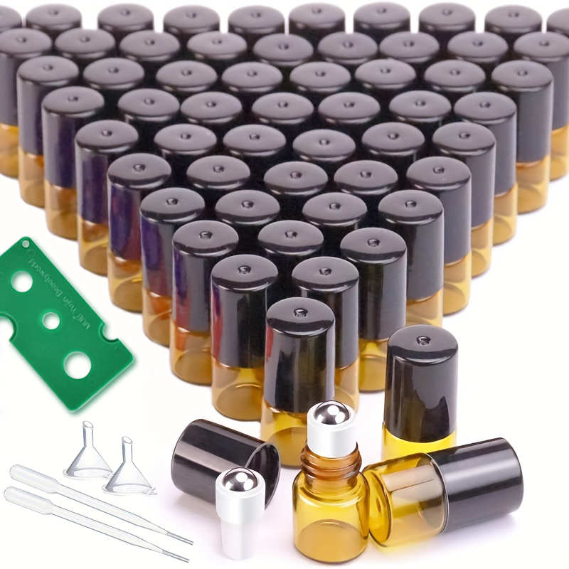 Perfume Fragrance Ingredients - Set da 60 Pezzi, Flaconi Roll-On